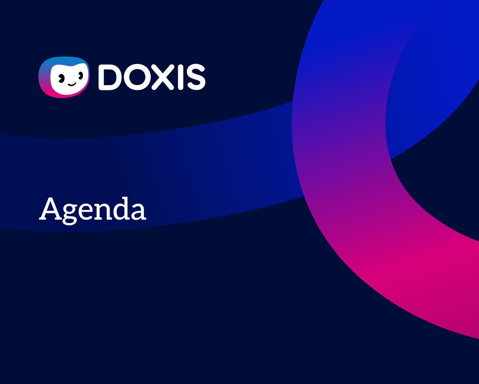Agenda - Doxis Summit 2026